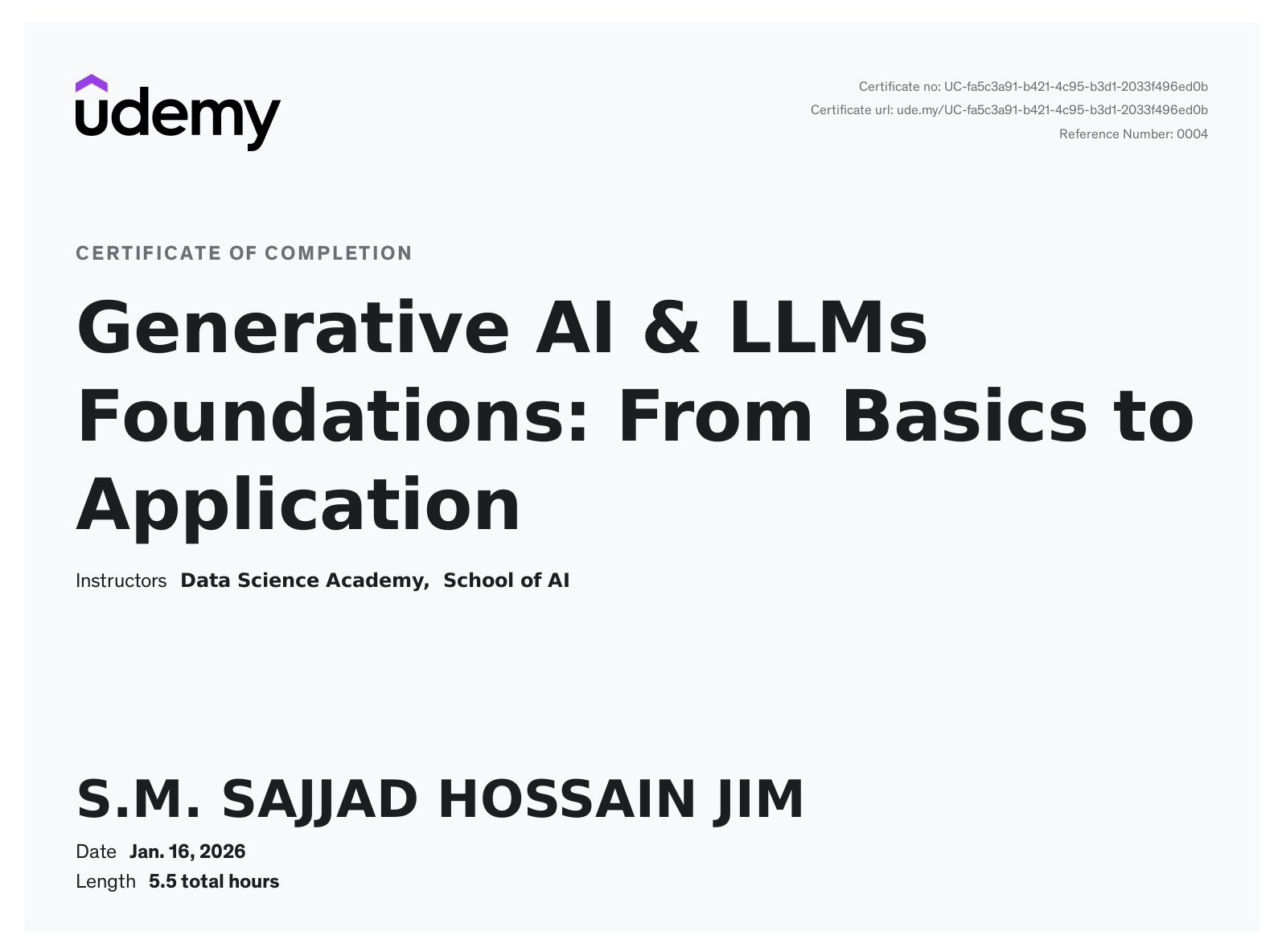 Generative AI & LLMs Foundations: From Basics to Application
